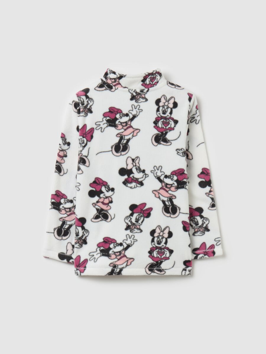 Full-zip sweatshirt in fleece with Minnie Mouse print_1