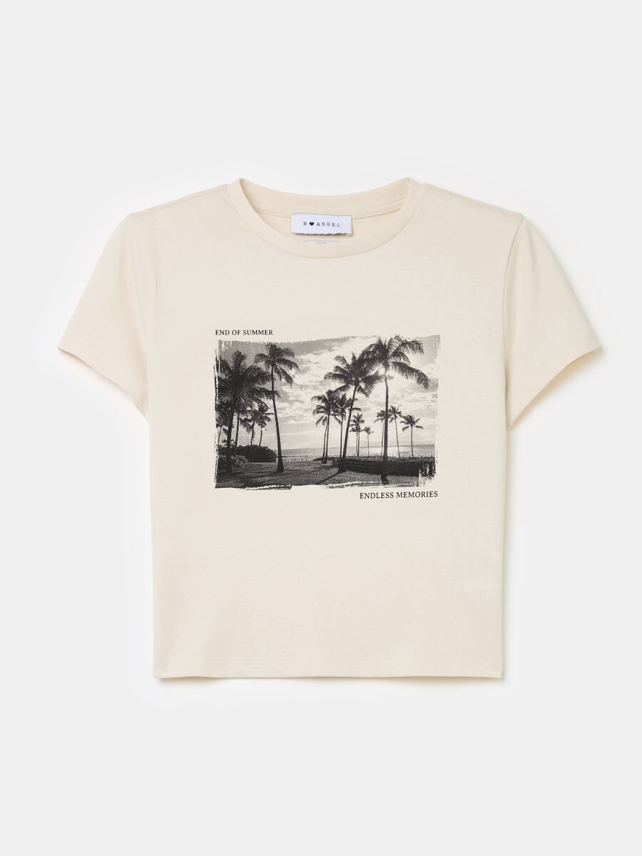 Crop T-shirt in cotton_4
