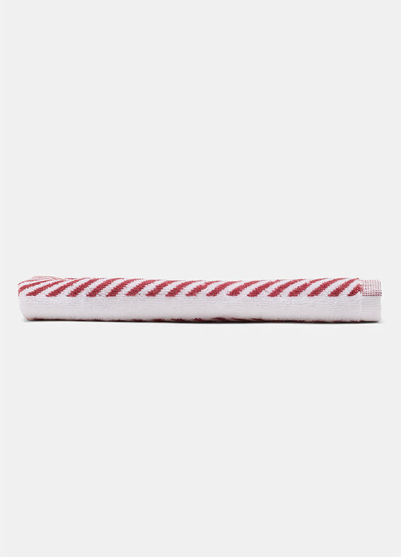 Striped guest towel in cotton