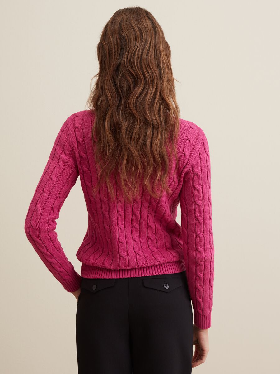 Cable knit crew-neck pullover_2