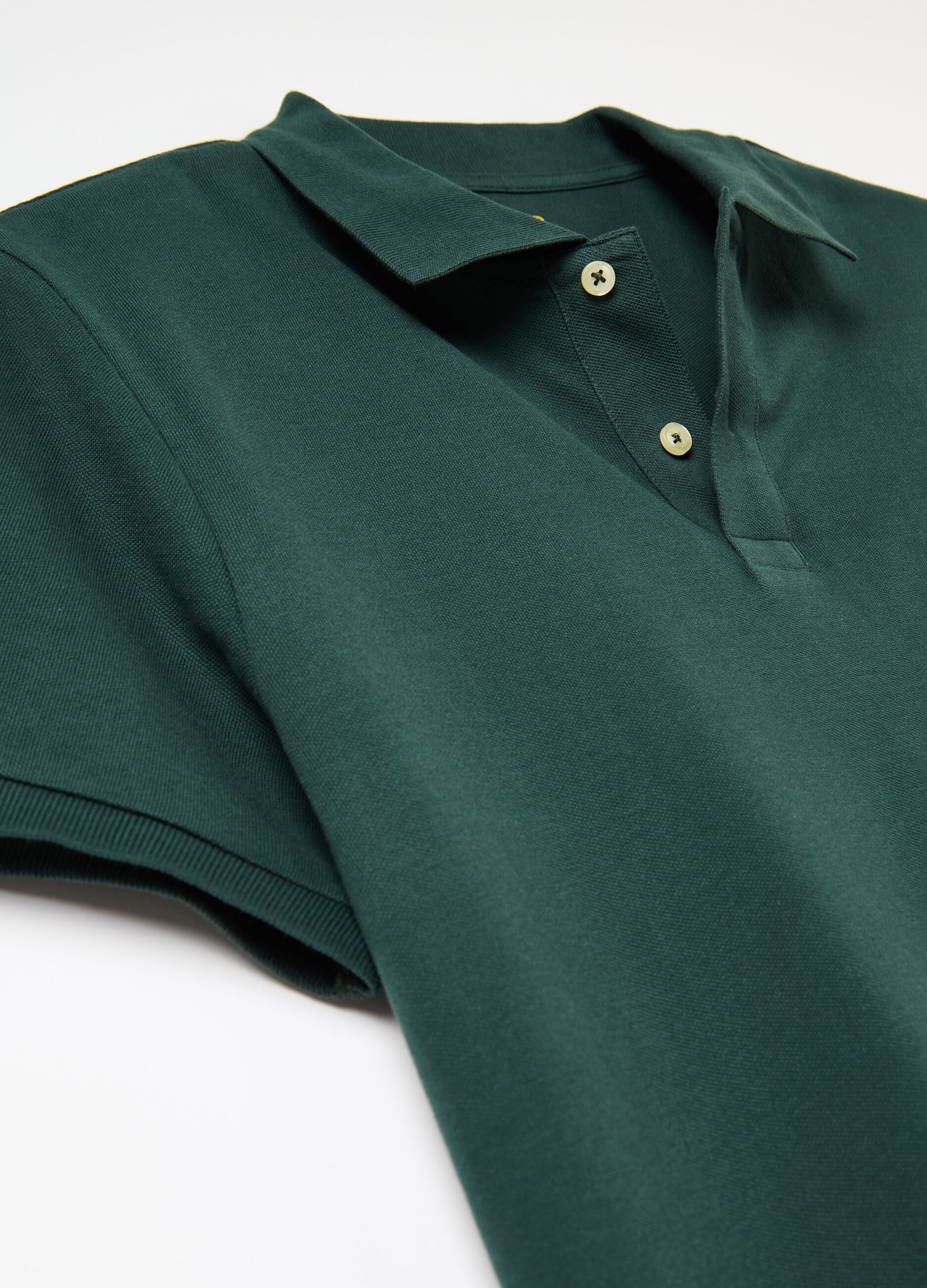 Cotton pique polo shirt