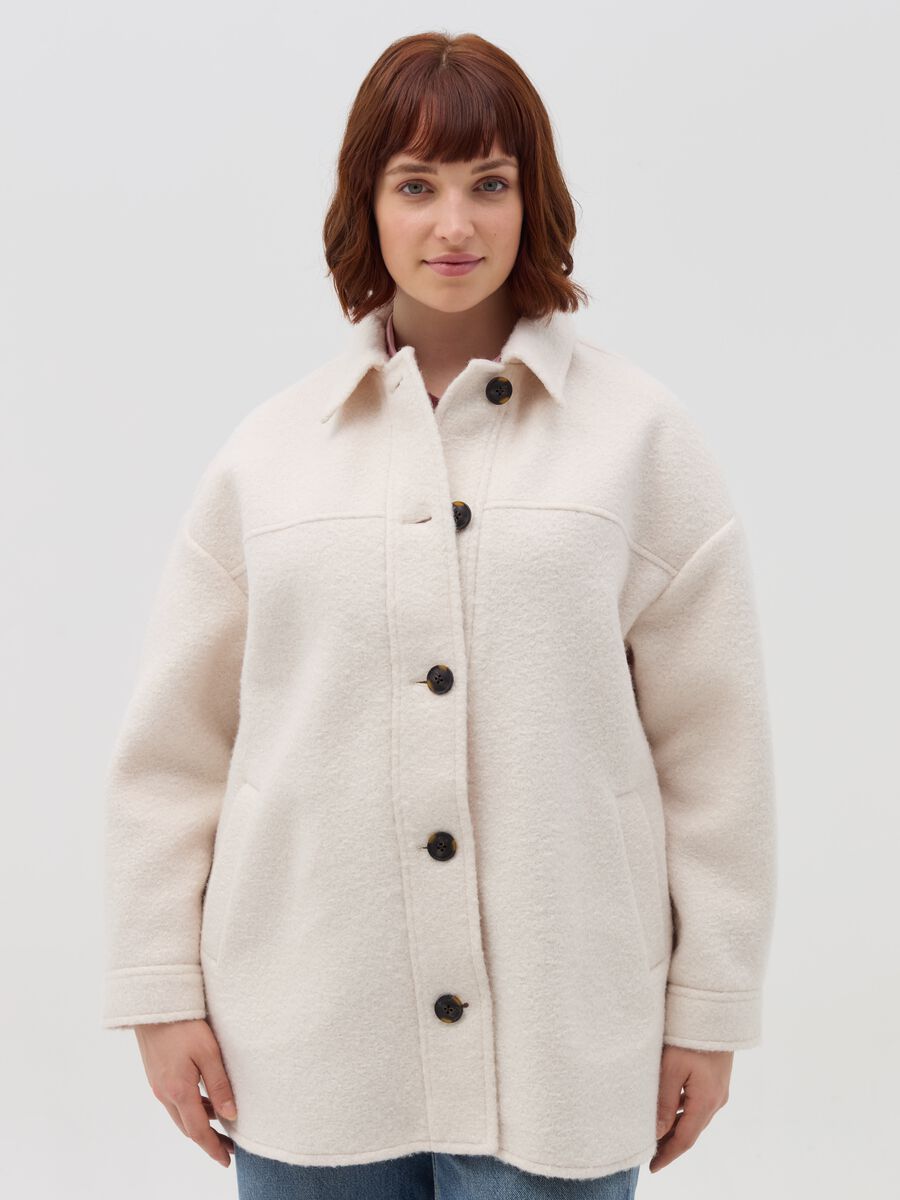 Curvy oversized single-breasted coat_1