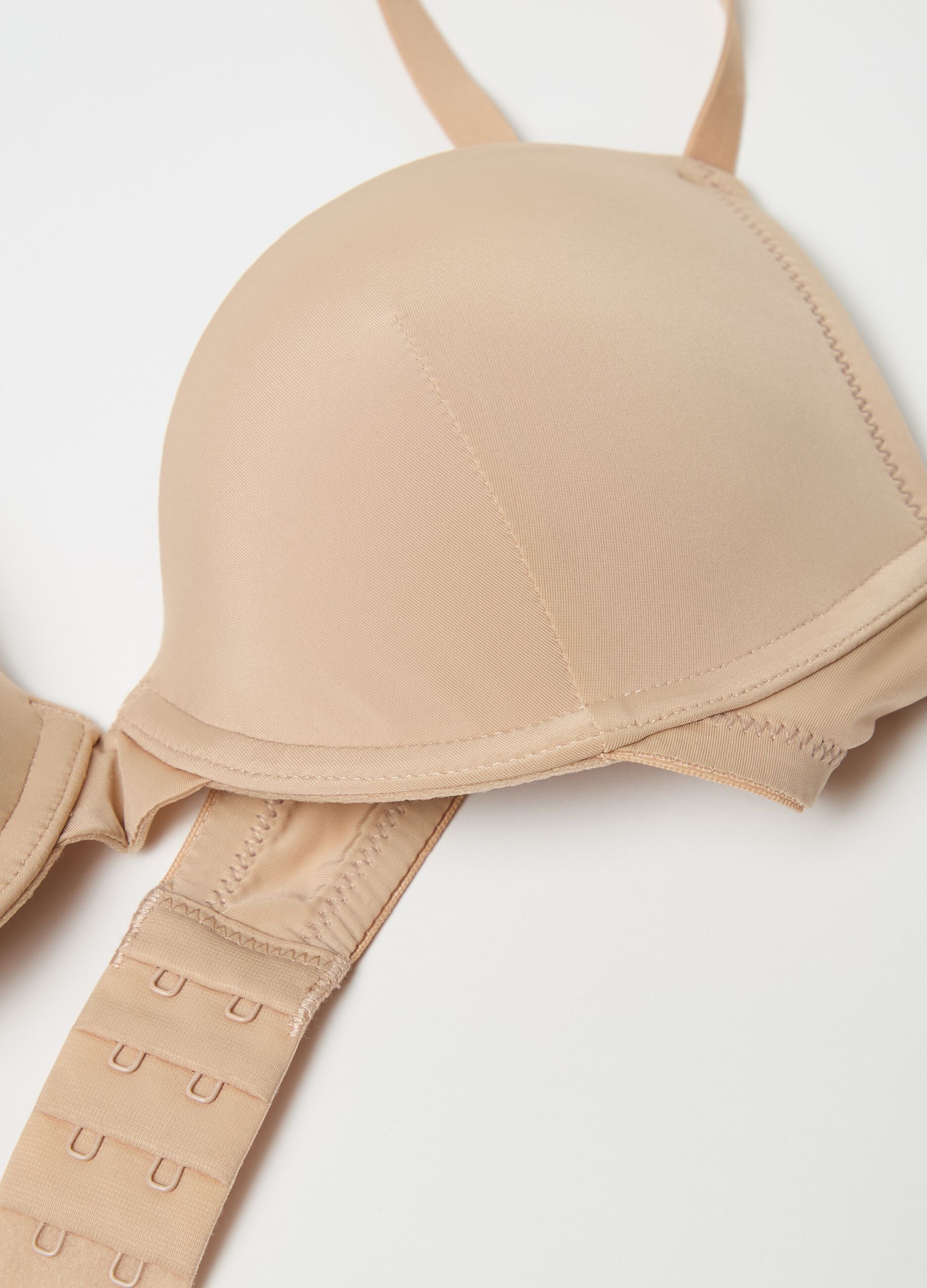 Push-up bra in microfibre