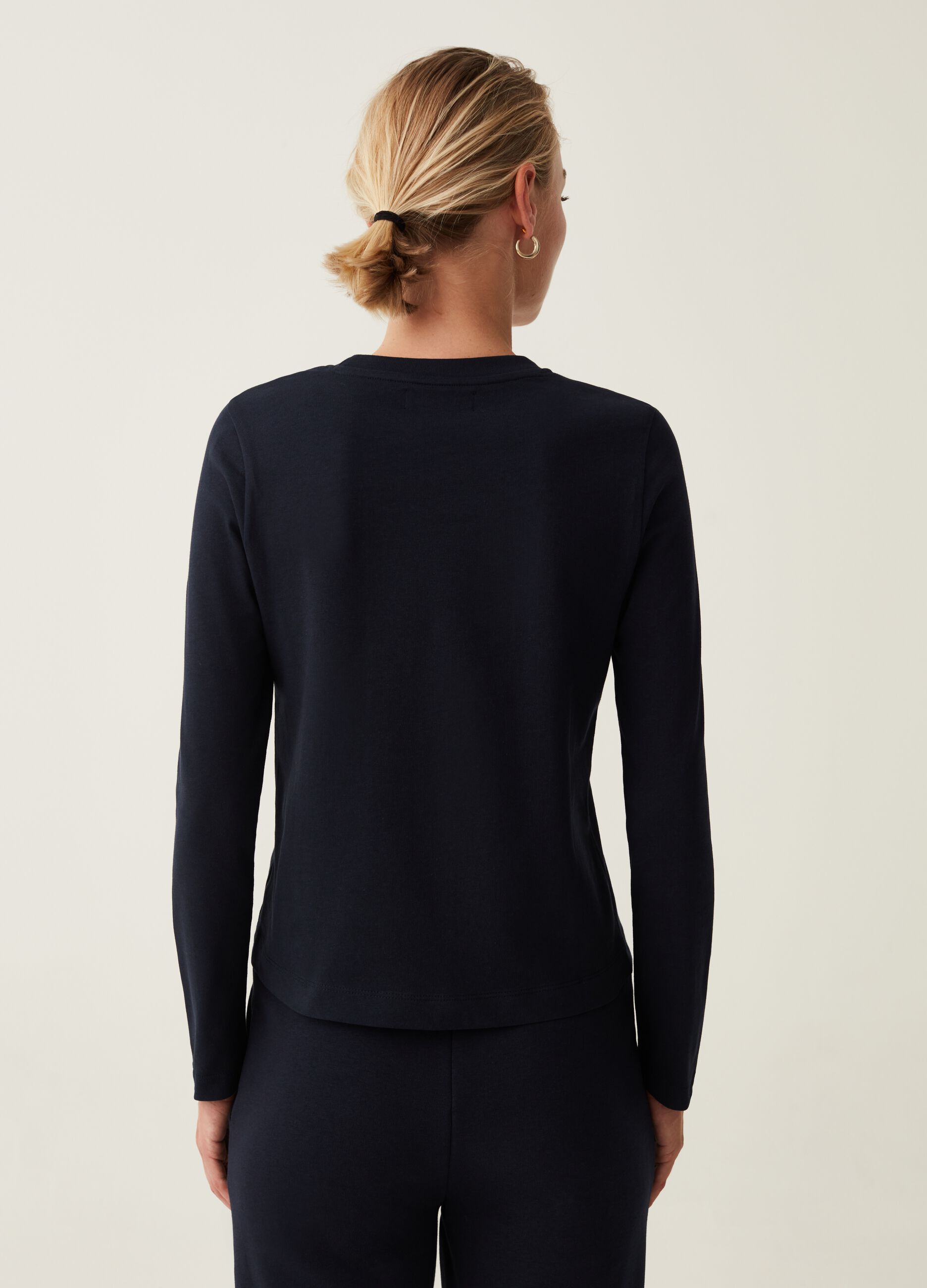 Long-sleeved T-shirt in cotton