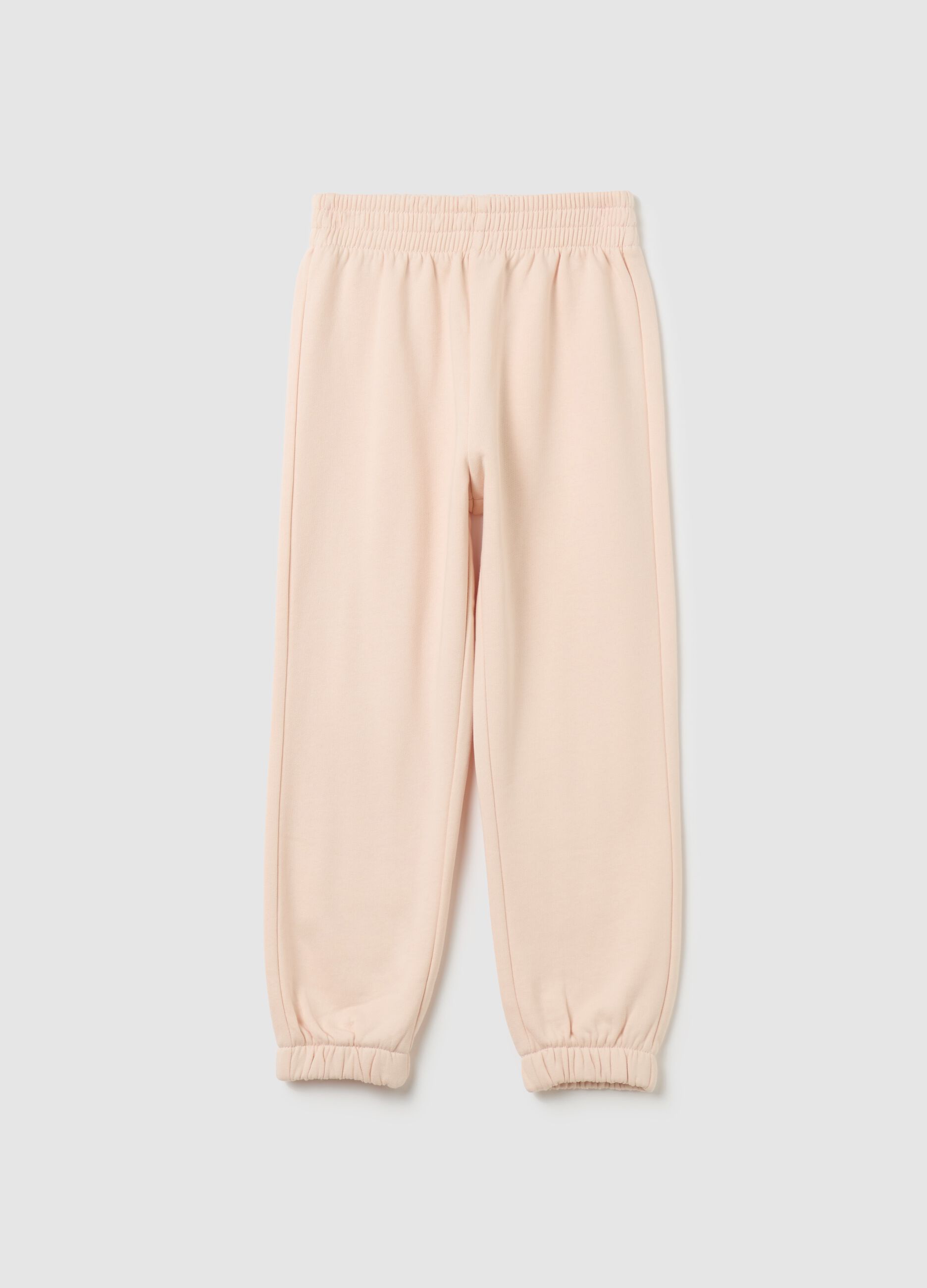 Solid colour plush joggers