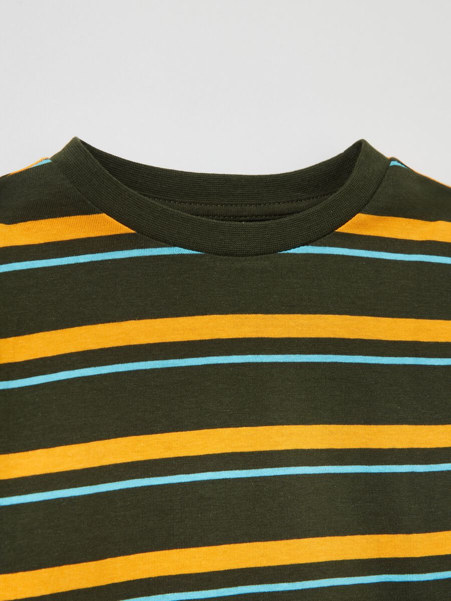 Striped cotton T-shirt with long sleeves_2