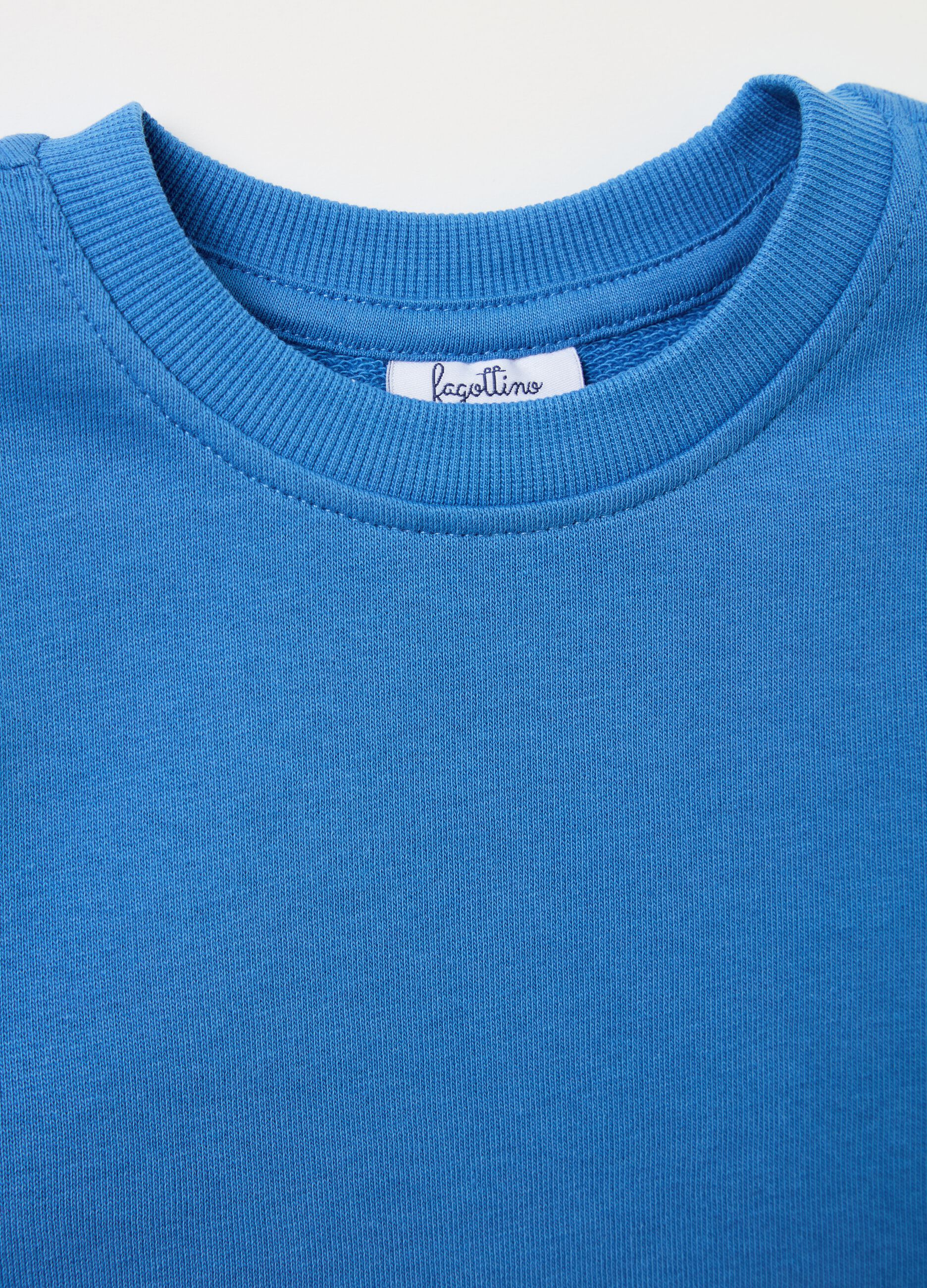 Solid colour sweatshirt in French terry