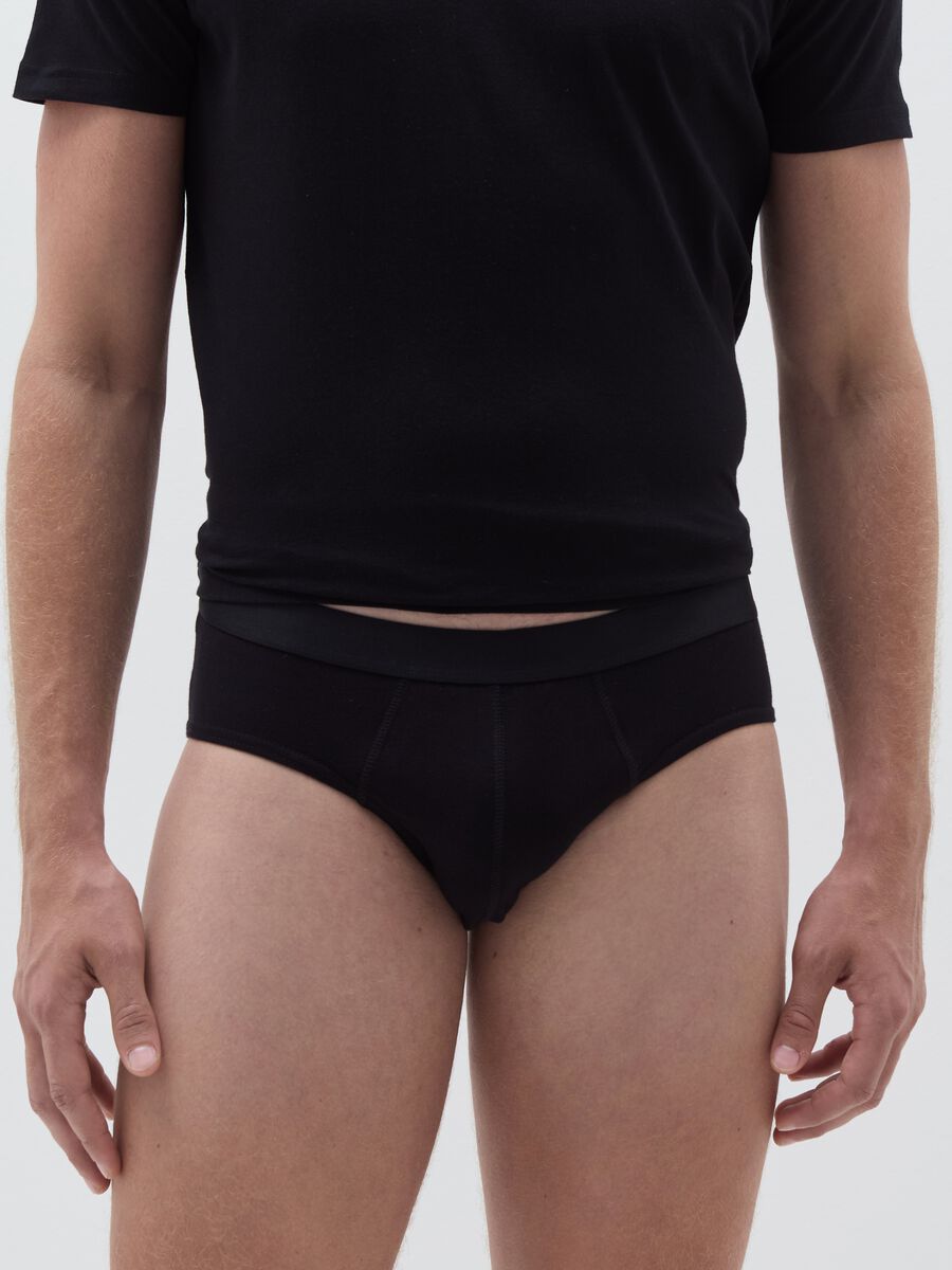 Three-pack briefs with external elastic_1