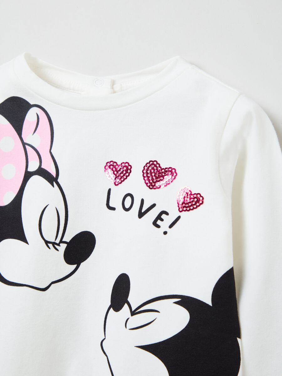 T-shirt a maniche lunghe Minnie e Topolino _2