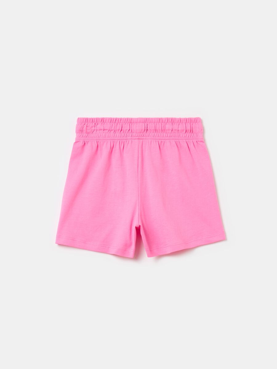 Cotton shorts with drawstring_1