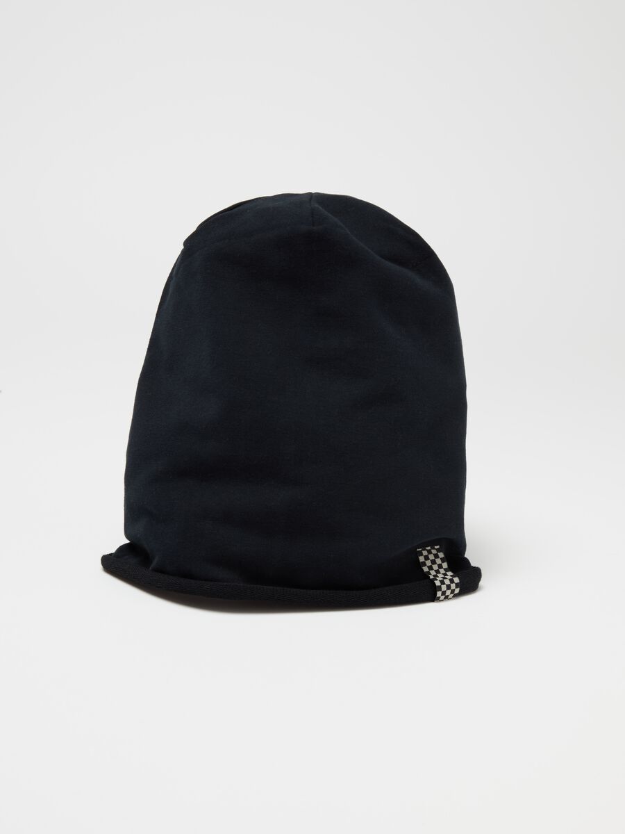 Solid colour hat in French terry_2