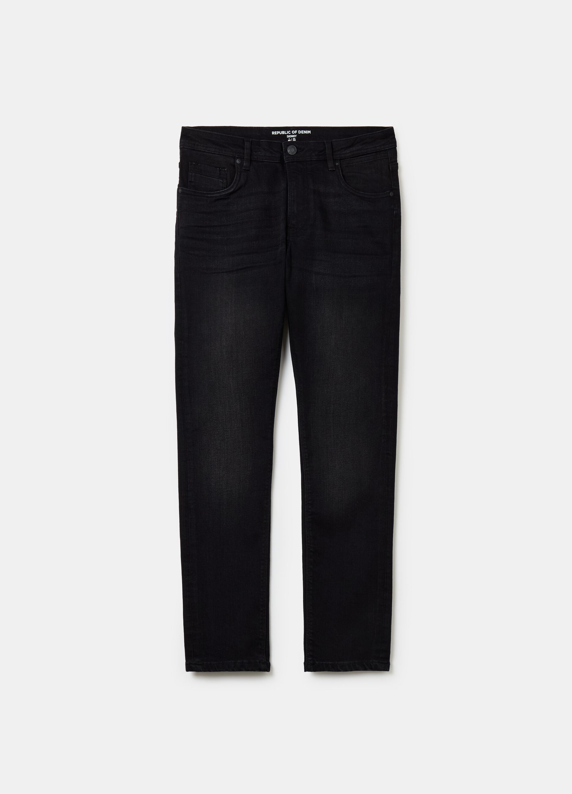 Faded, skinny-fit stretch jeans