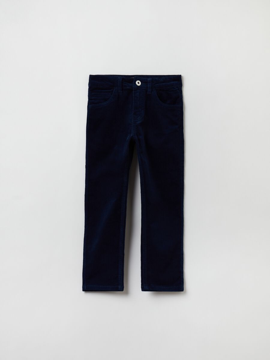 Five-pocket corduroy trousers_0