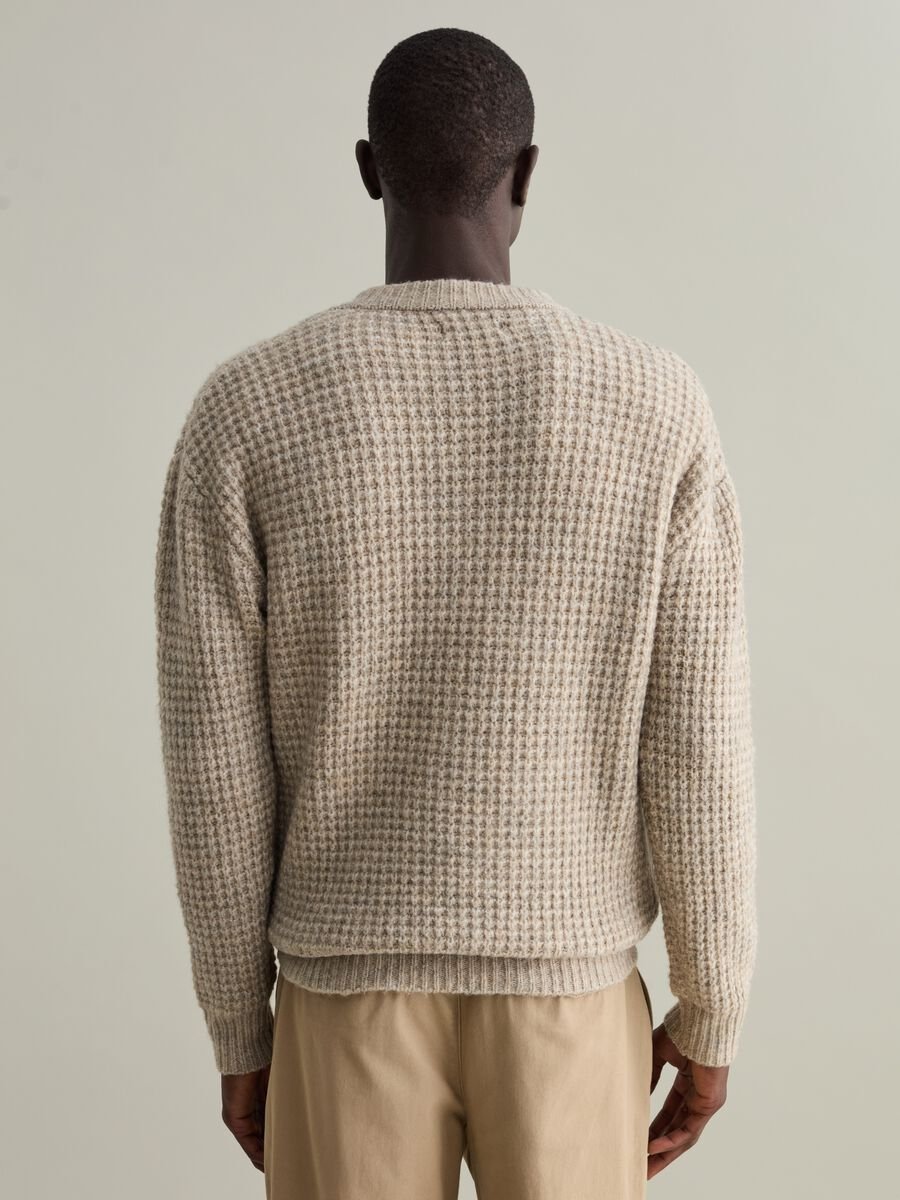 Pullover with waffle weave_3