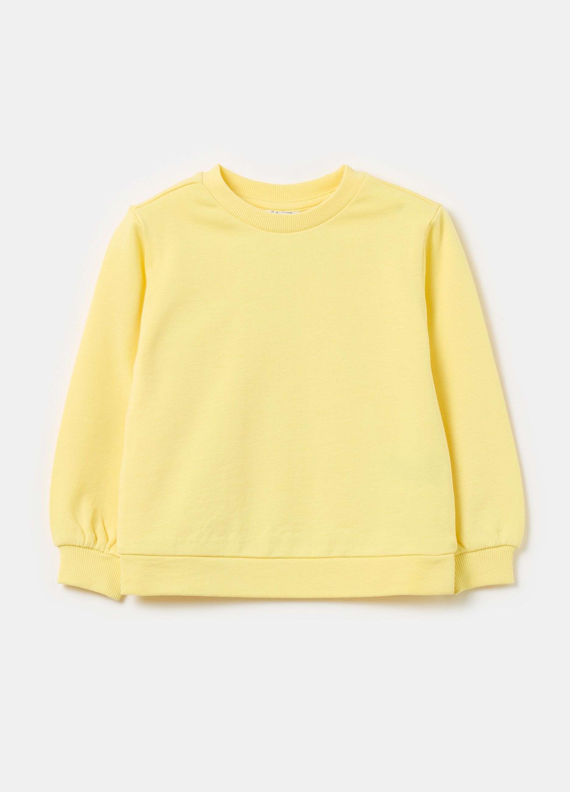 Solid colour sweatshirt in French terry