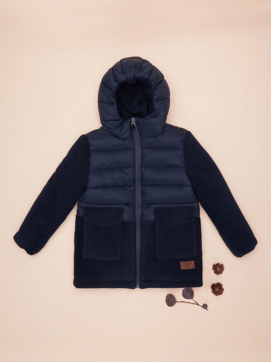 Quilted jacket with hood_0