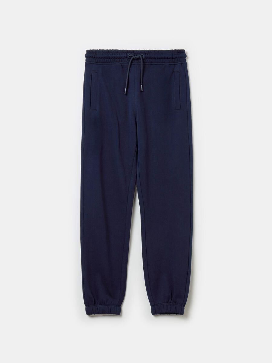 Essential joggers in organic cotton with drawstring_0