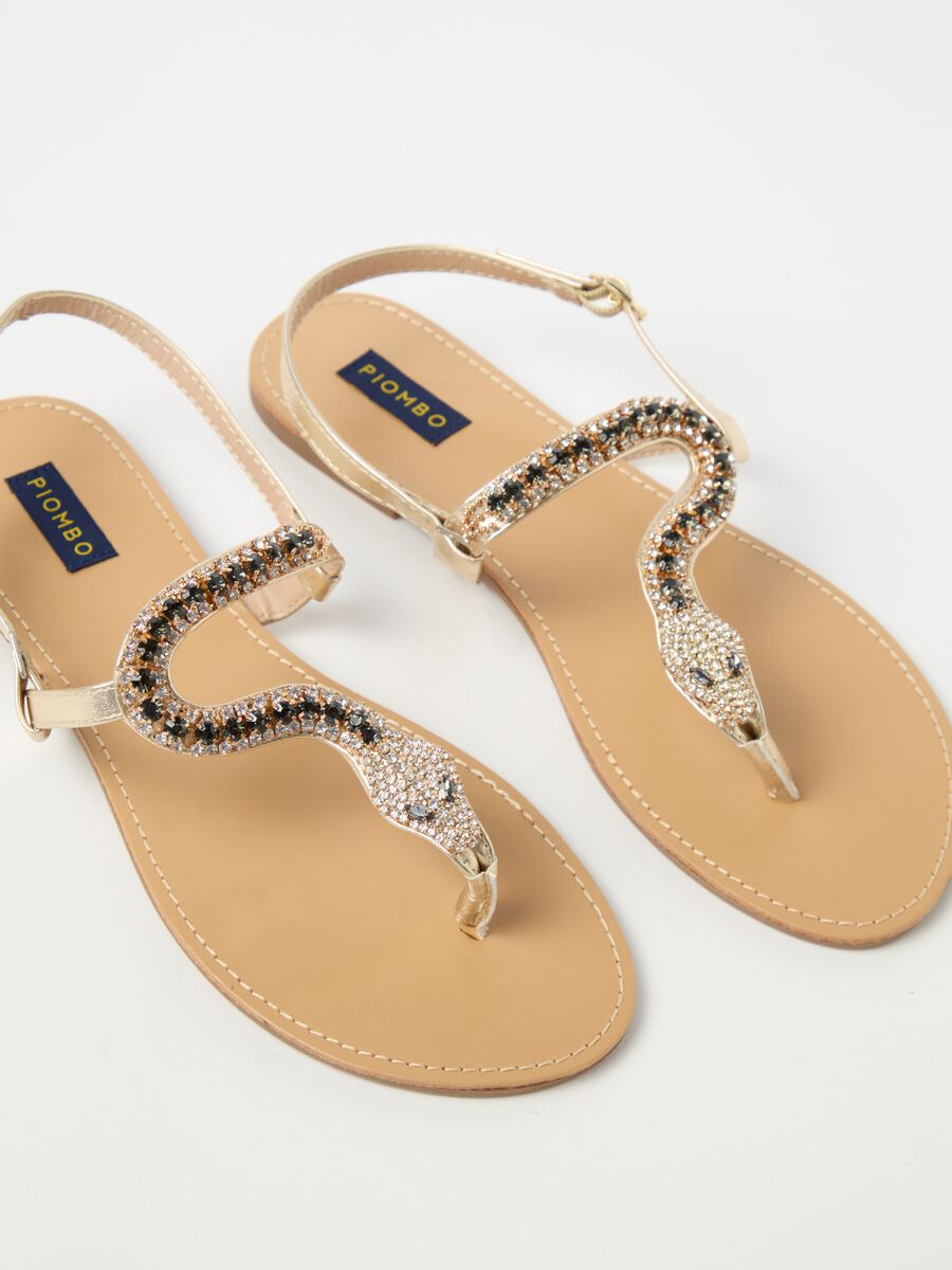 Sandals with stone snake_1