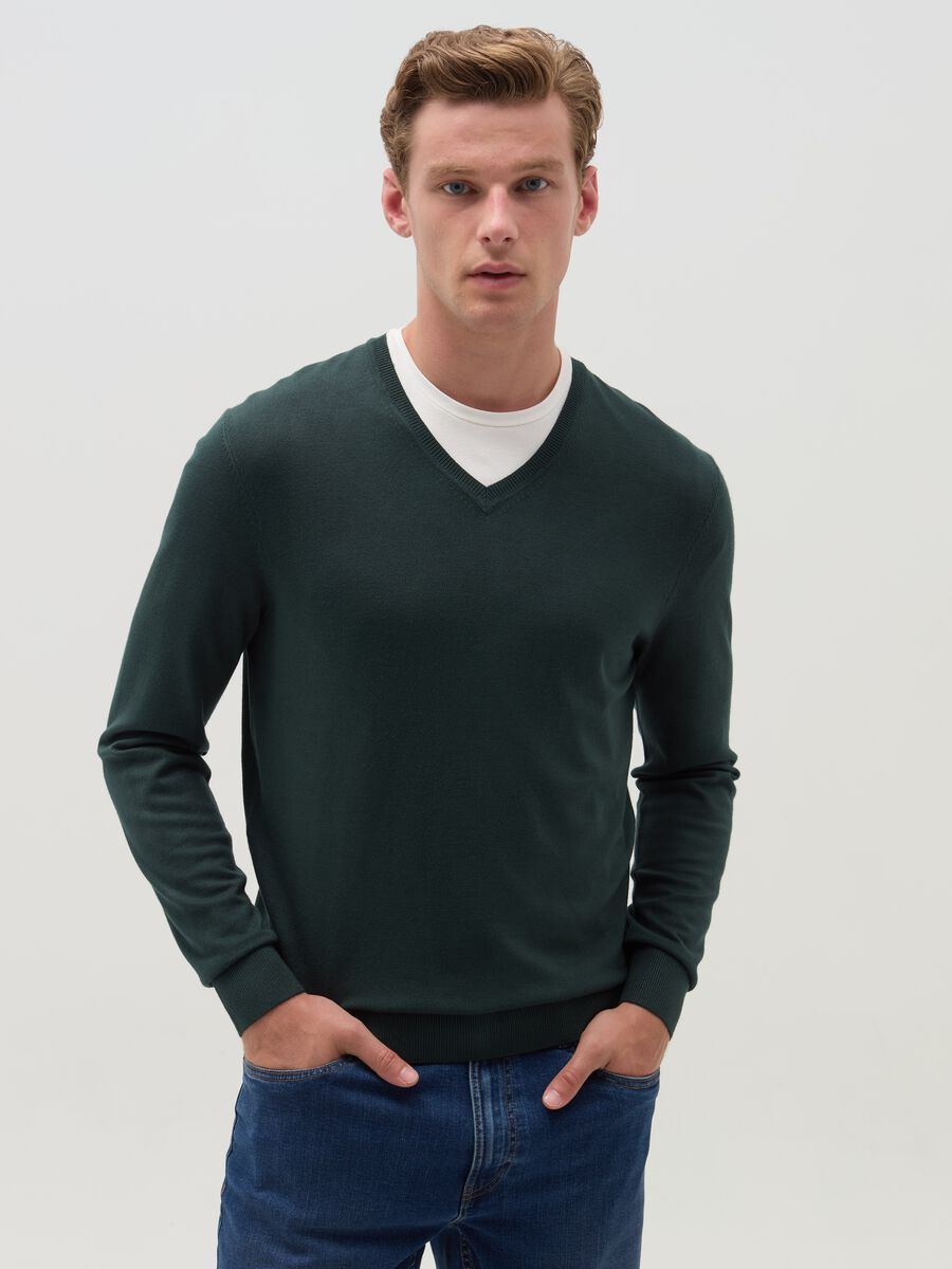 V-neck pullover_1