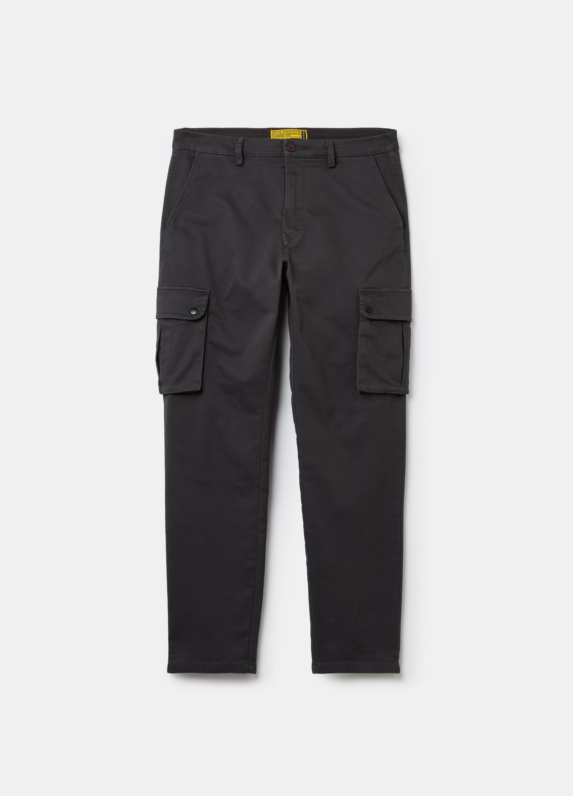 Cargo trousers in stretch cotton