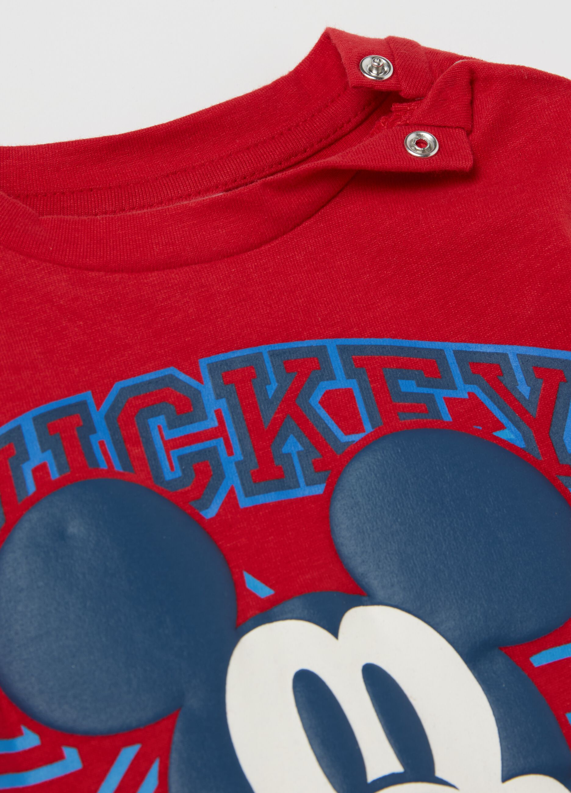 Organic cotton T-shirt with Mickey Mouse print