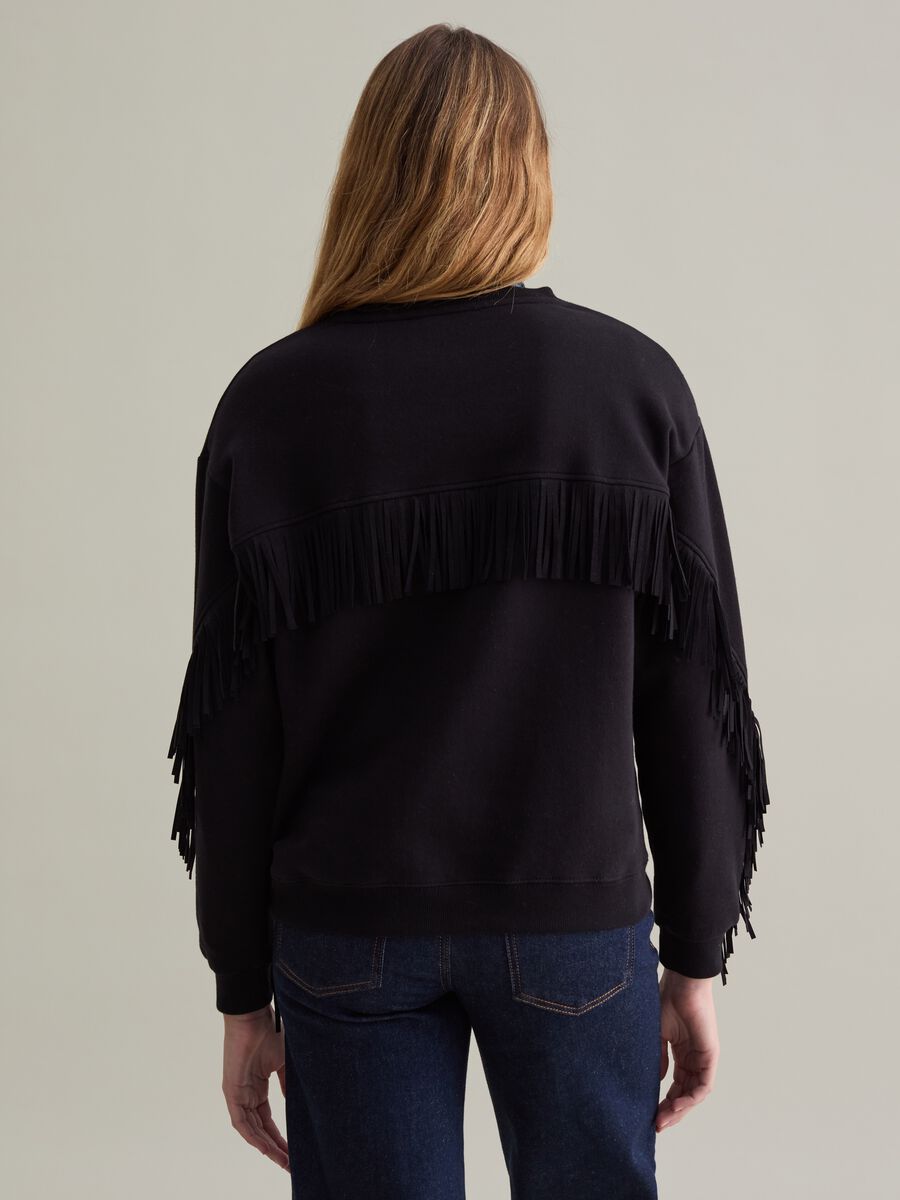 Oversized sweatshirt with fringing_2