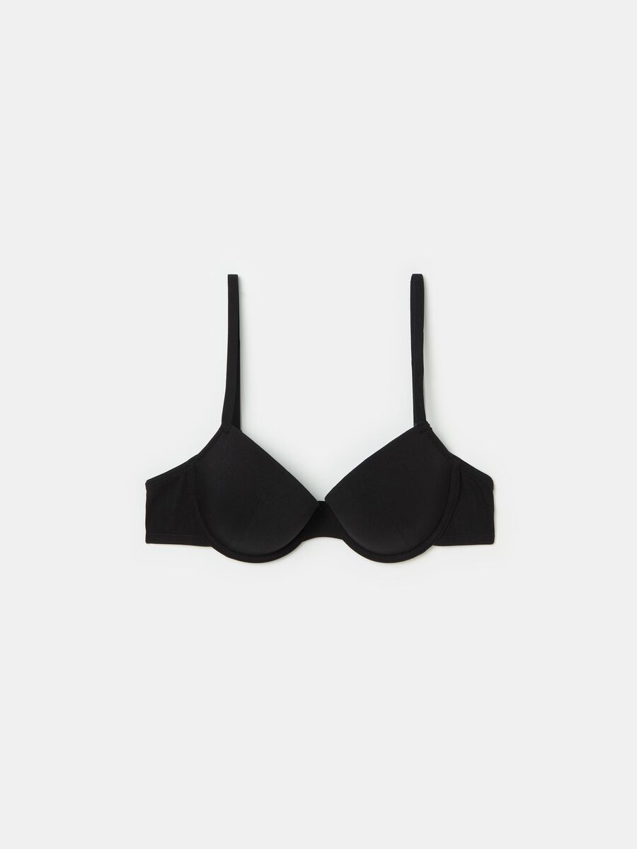 The Padded stretch cotton bra_4