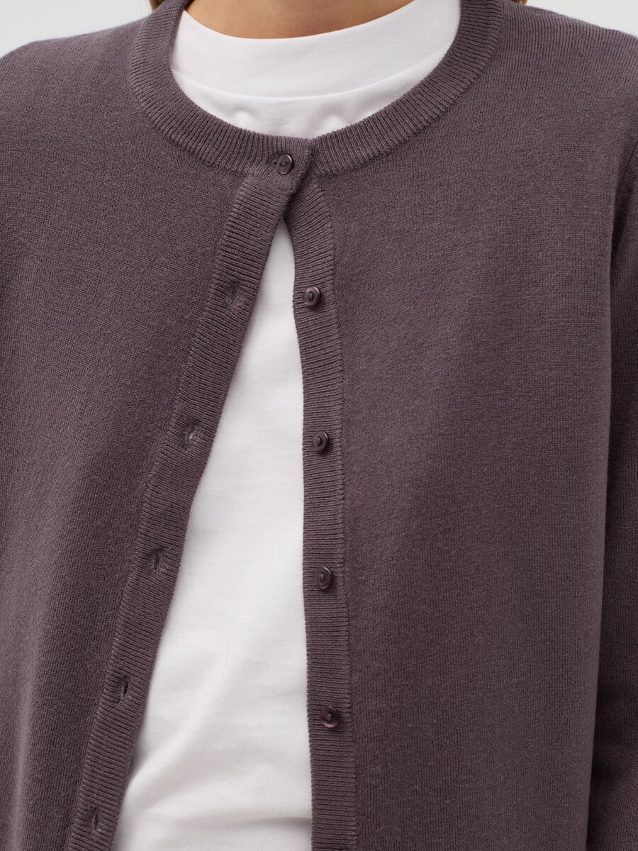 Cardigan with round neckline_3