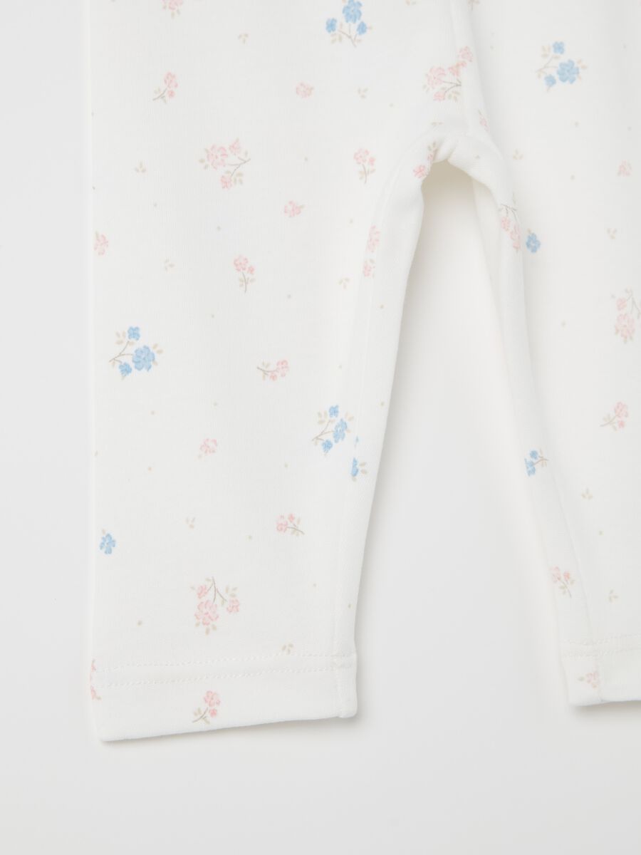 Floral leggings in organic cotton_2