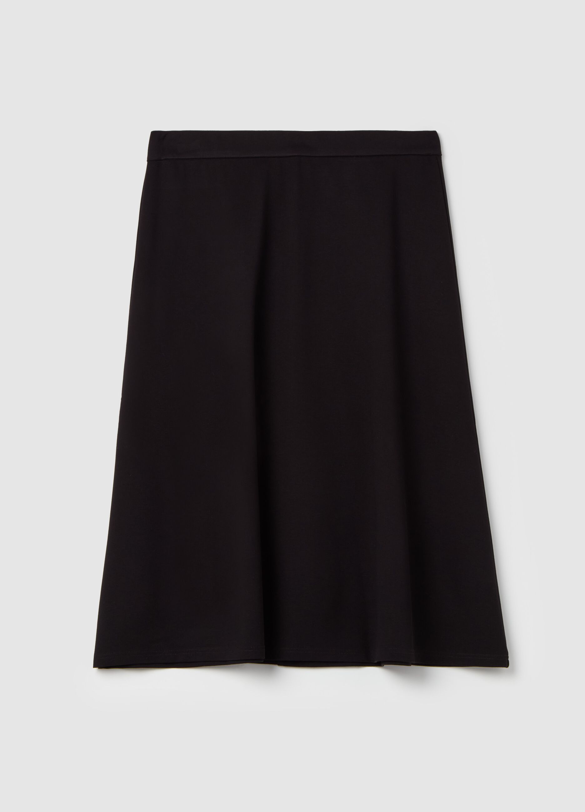 Curvy full midi skirt