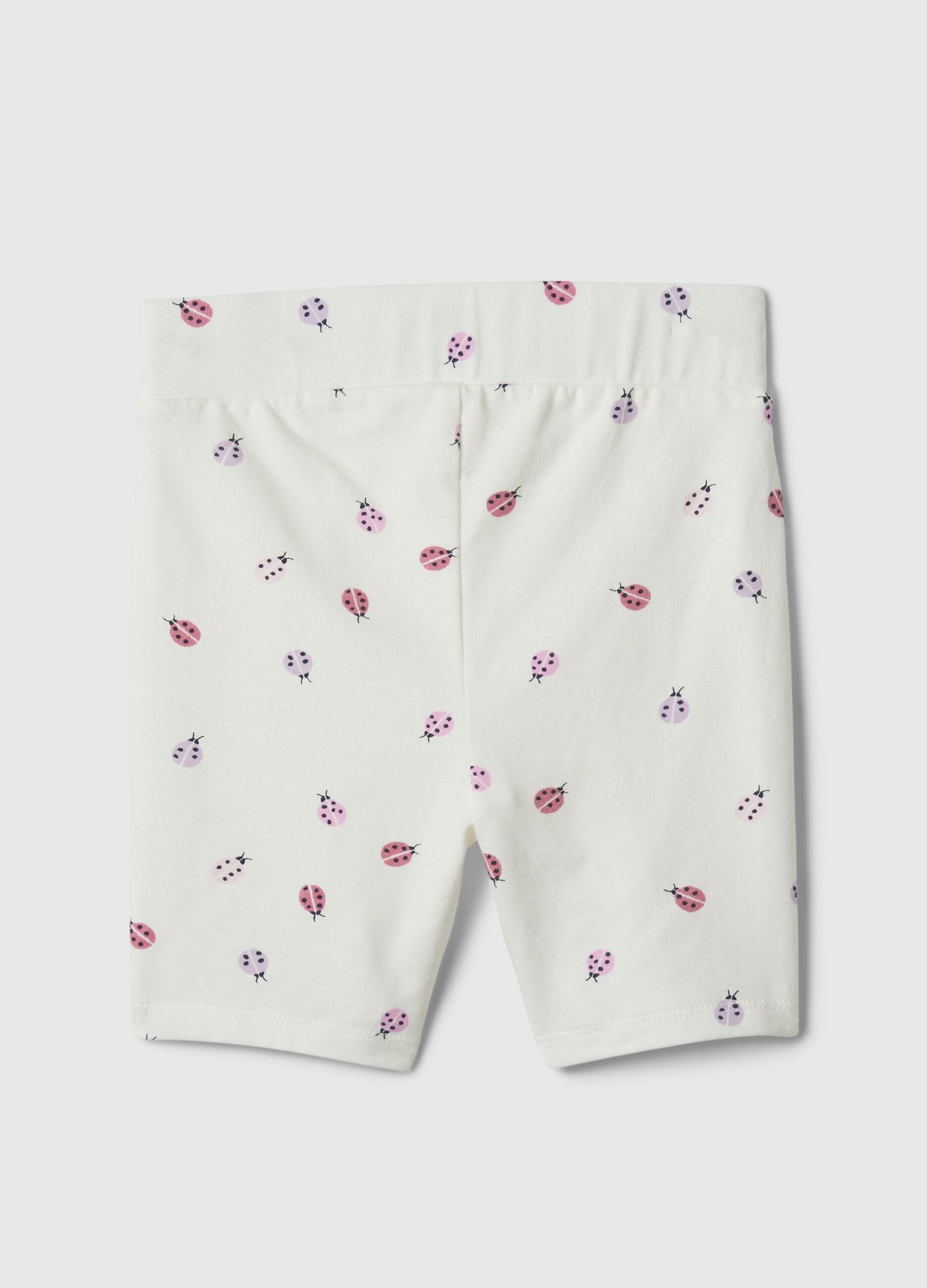 Cycle shorts with ladybirds print