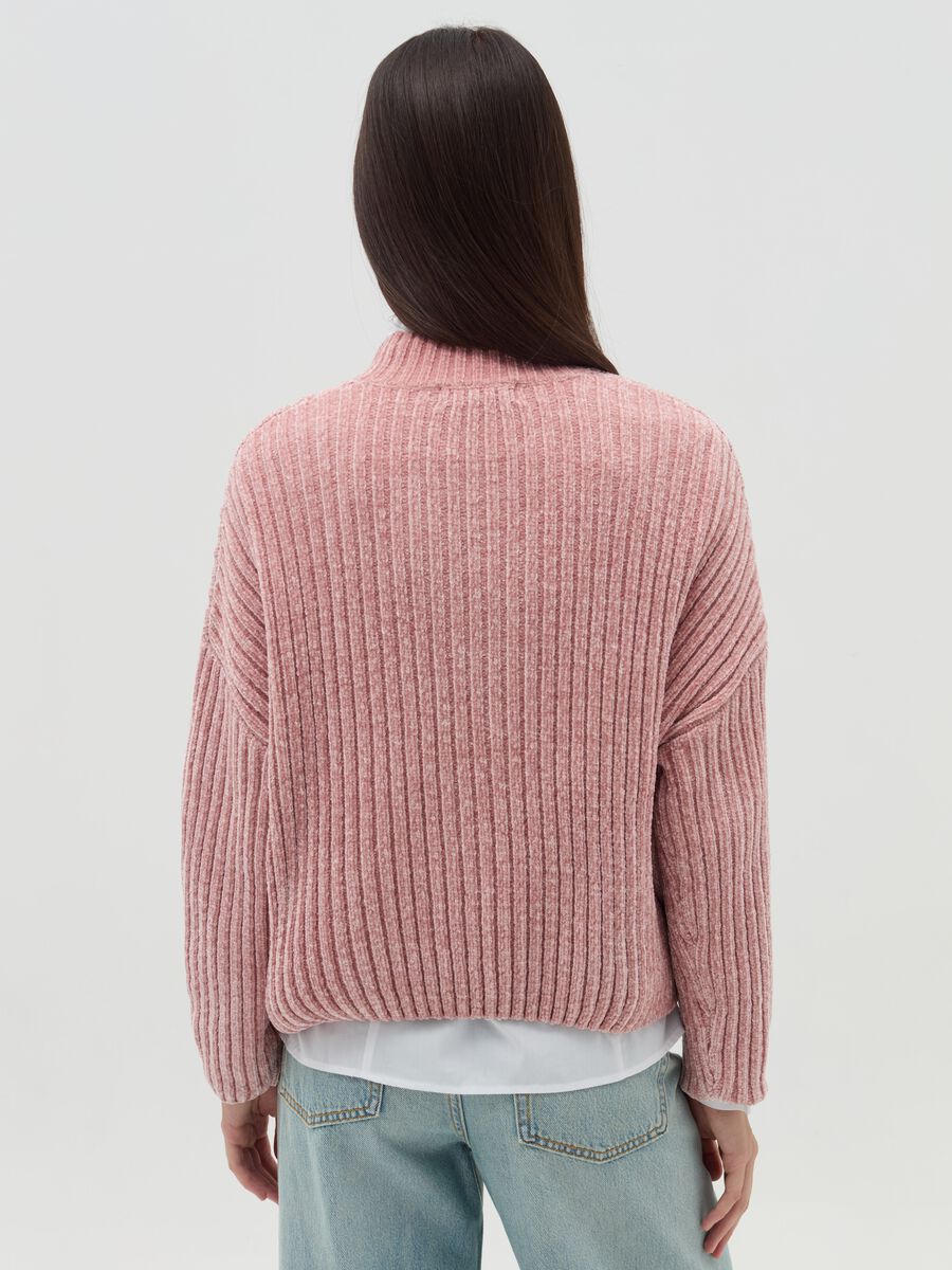 Chenille pullover with mock neck_2