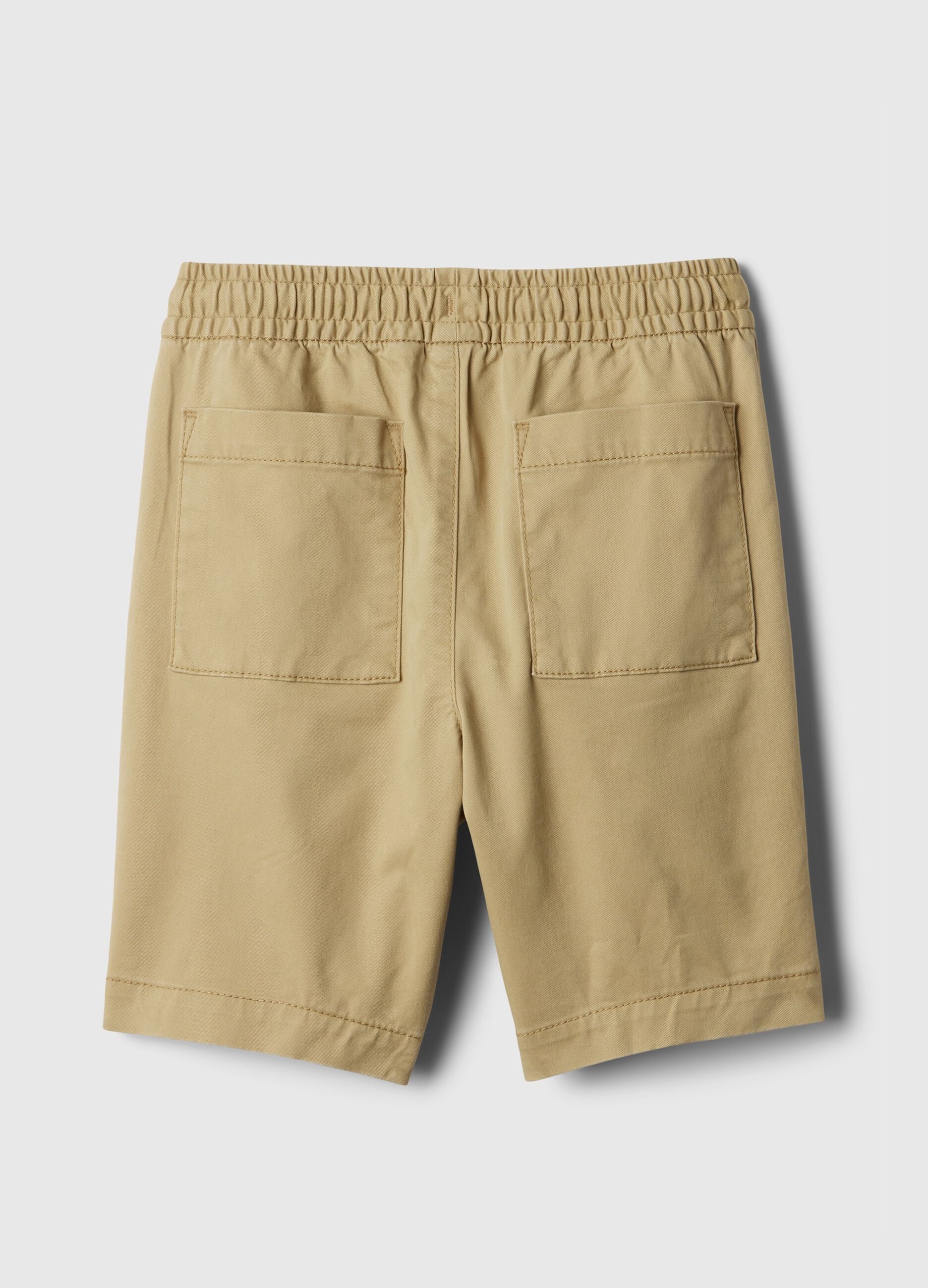 Twill Bermuda shorts with drawstring