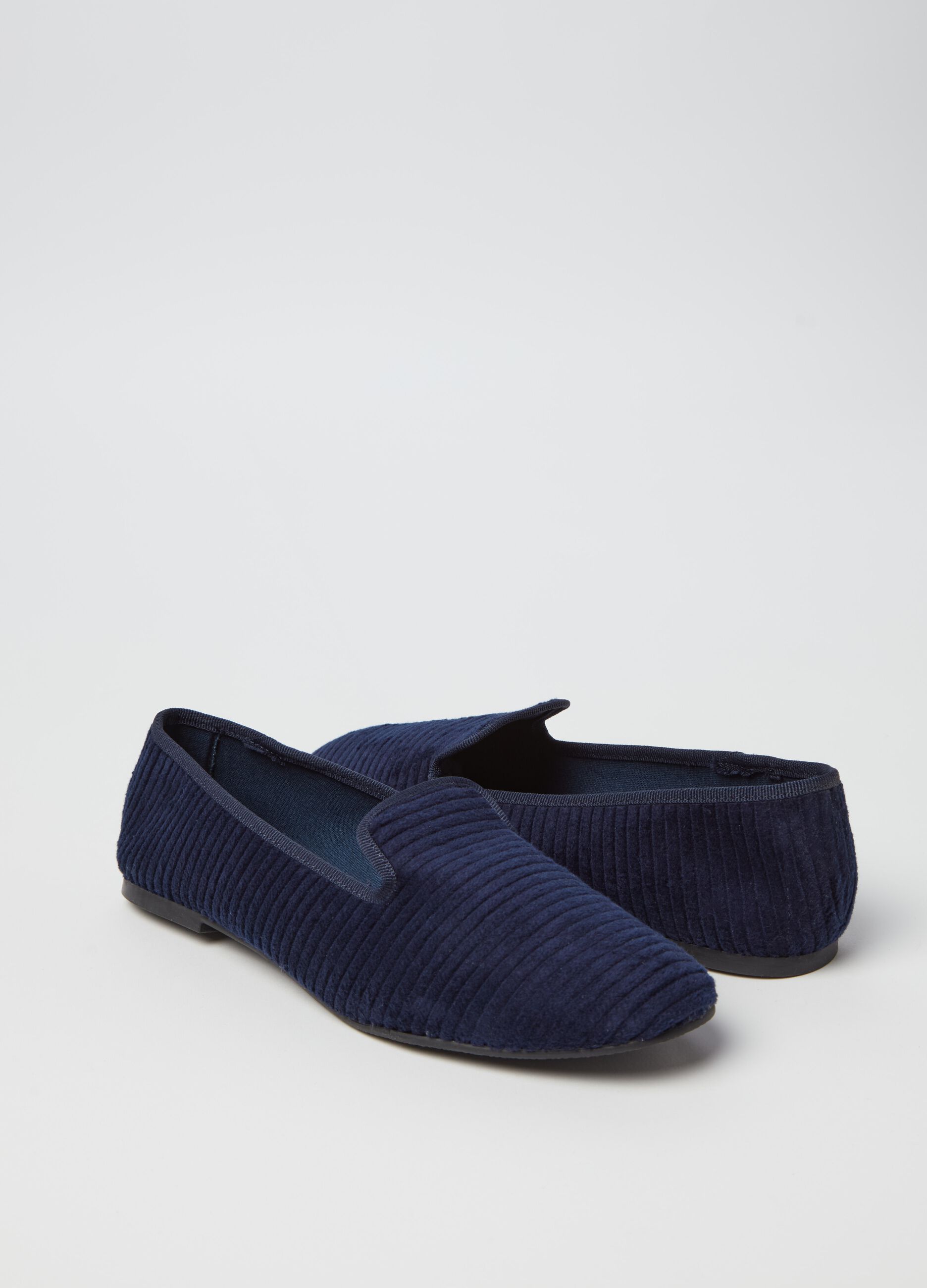 Corduroy slipper shoes