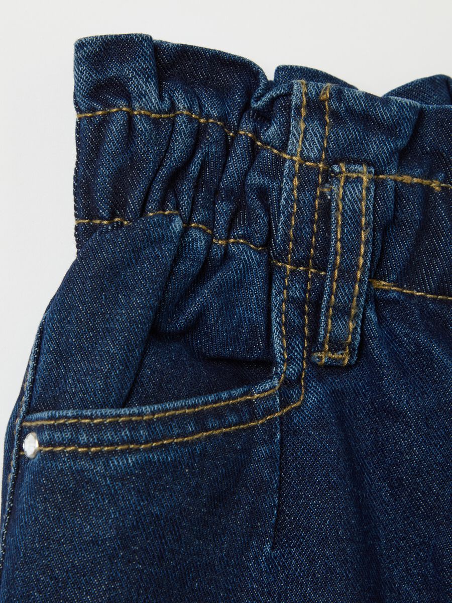 Paper bag jeans with pockets_3