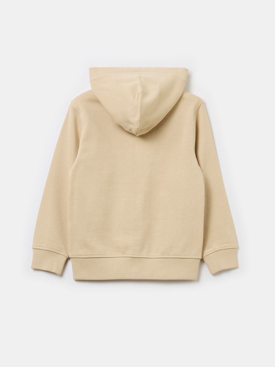 Essential organic cotton full-zip sweatshirt with hood_1