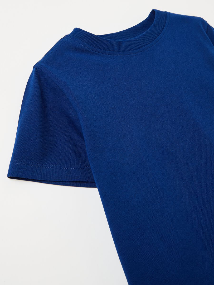 Solid colour T-shirt in organic cotton_3