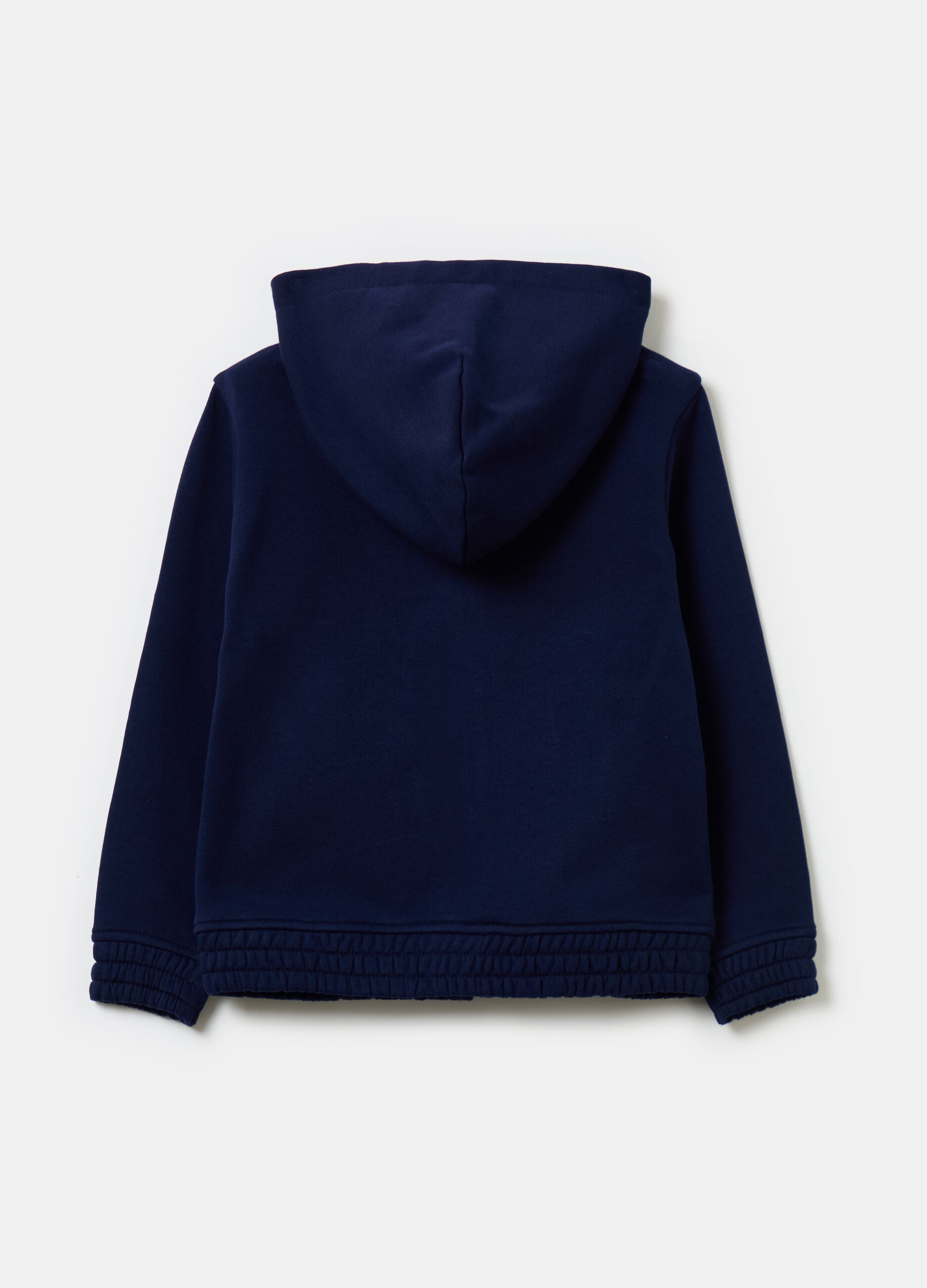 Essential organic cotton full-zip sweatshirt with hood