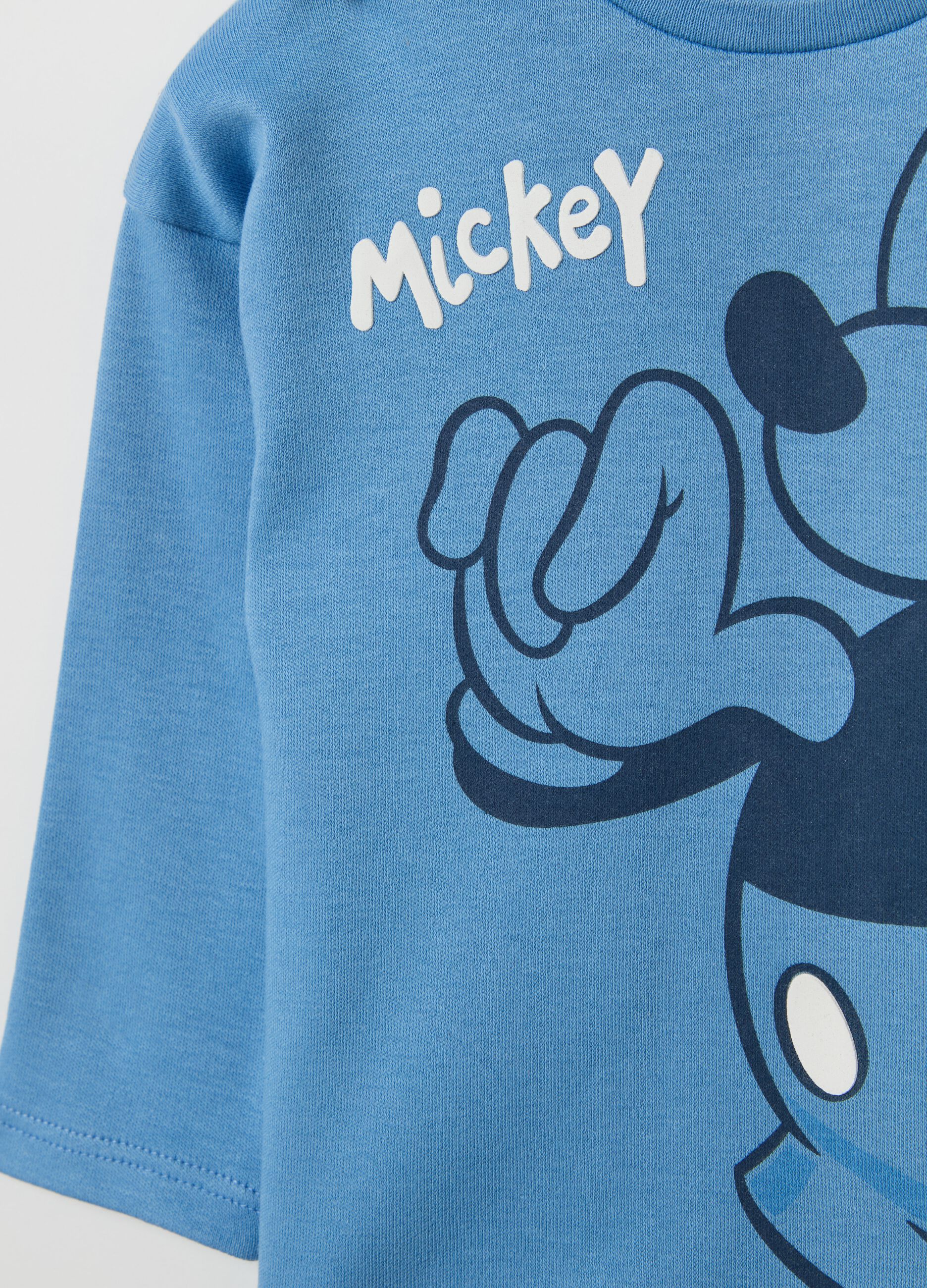 T-shirt with long sleeves and Mickey Mouse print