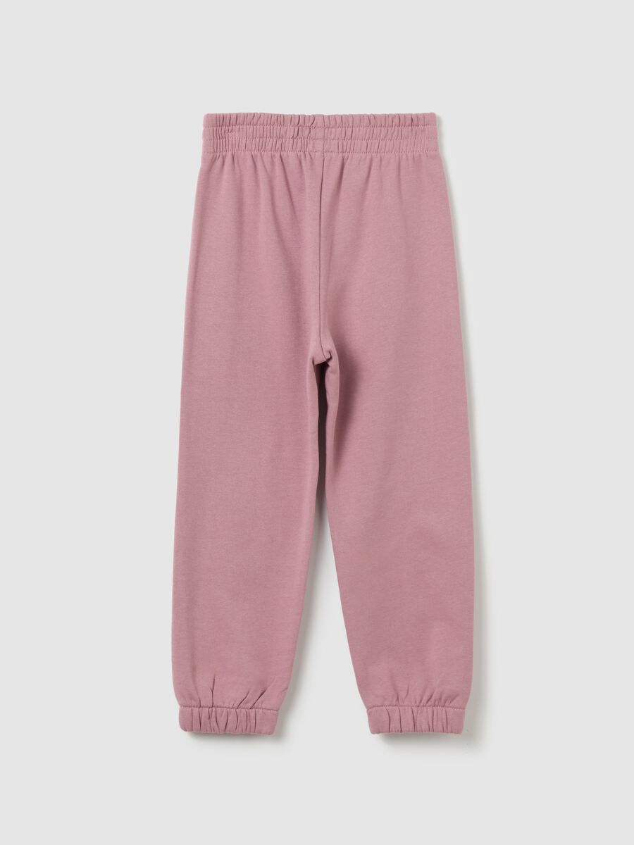 Solid colour plush joggers_1