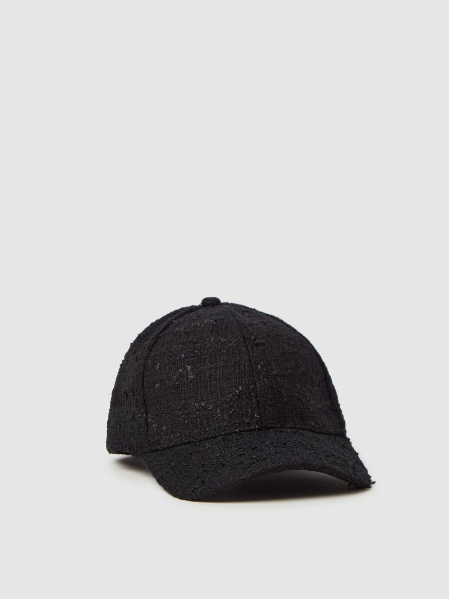 Baseball cap in tweed_0