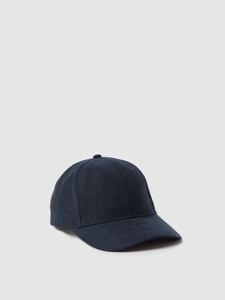 Suede-effect baseball cap_0