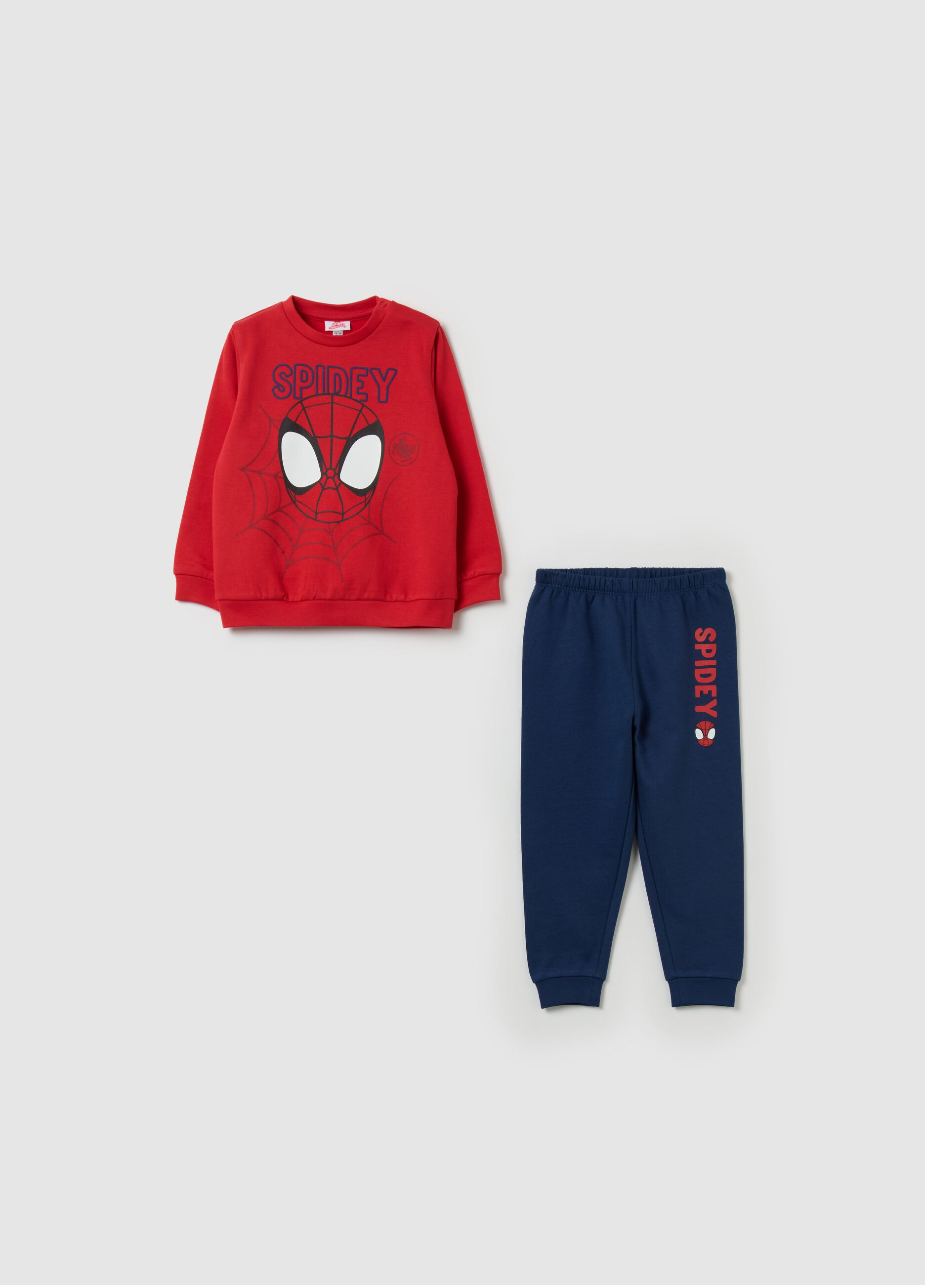 Organic cotton pyjamas with Spidey print