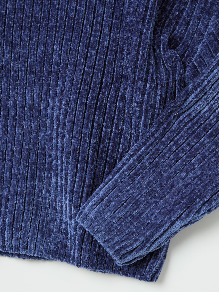 Chenille pullover with mock neck_5