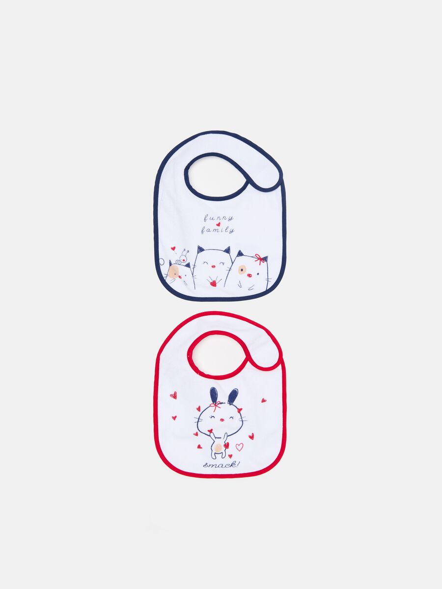 Two-pack bibs with PEVA backing and animals_0