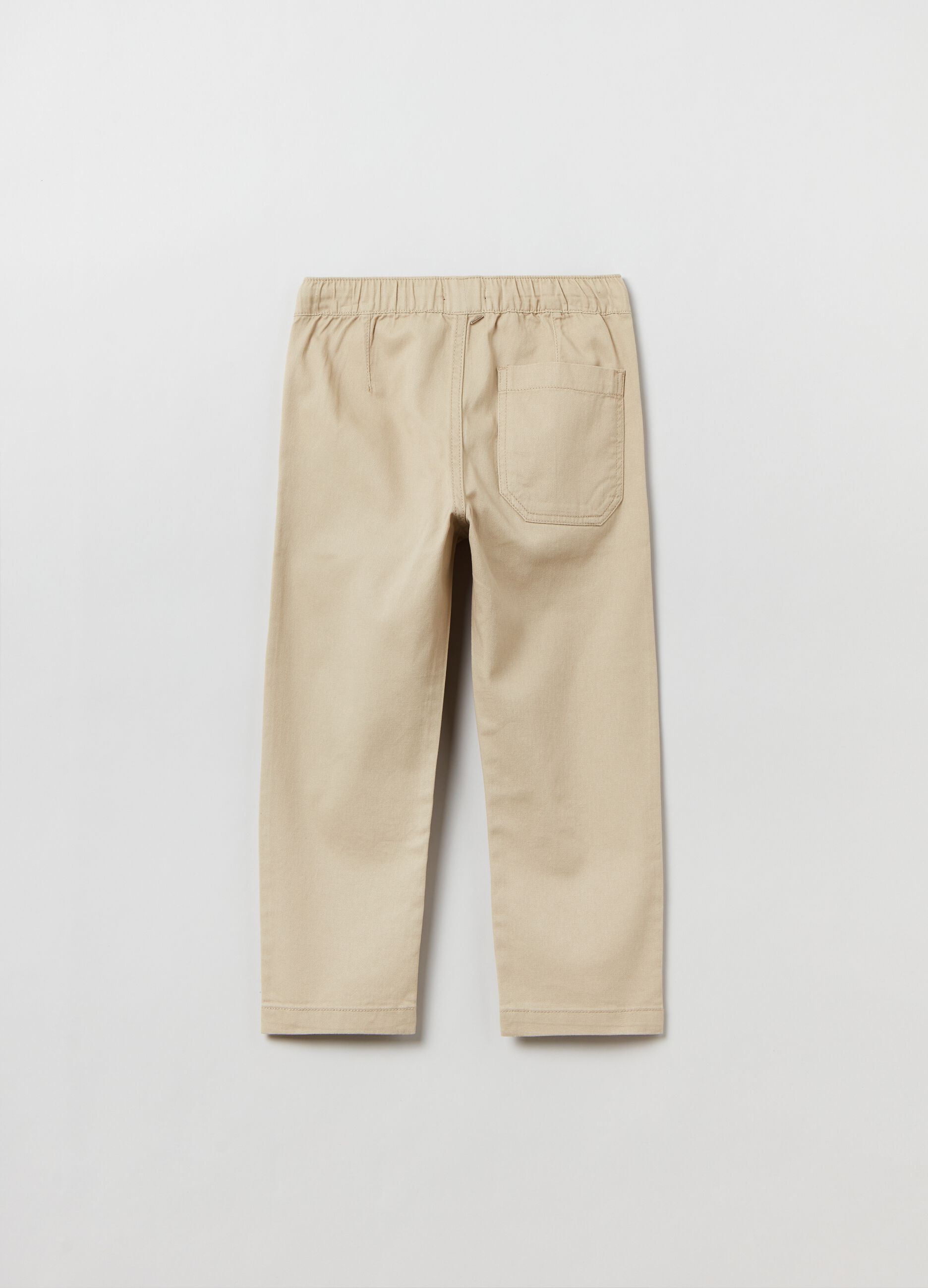 Cotton joggers with drawstring