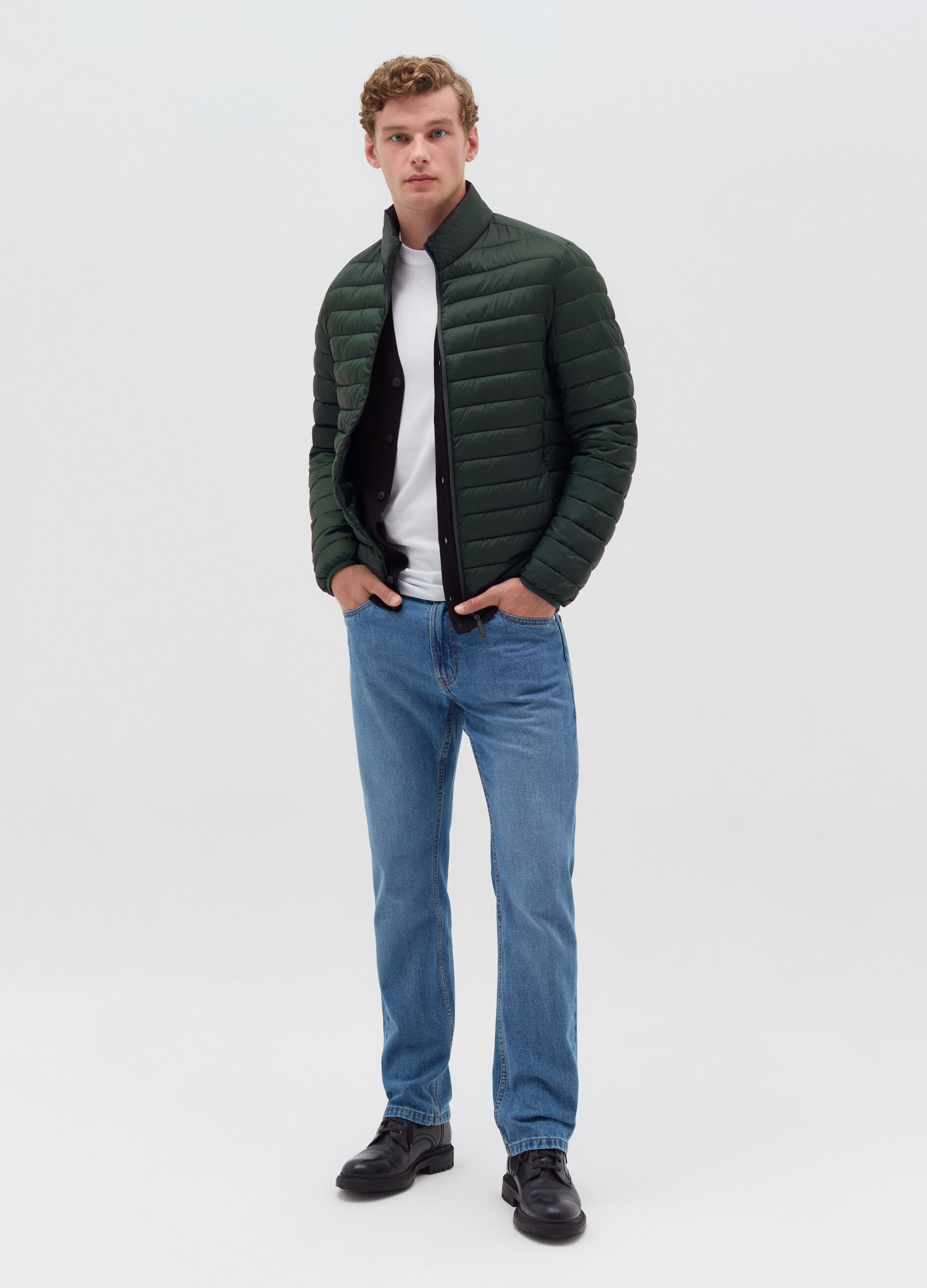 Ultralight full-zip down jacket