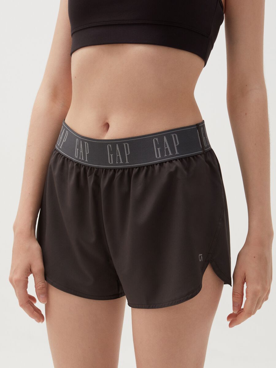 Shorts with logo on waist_1