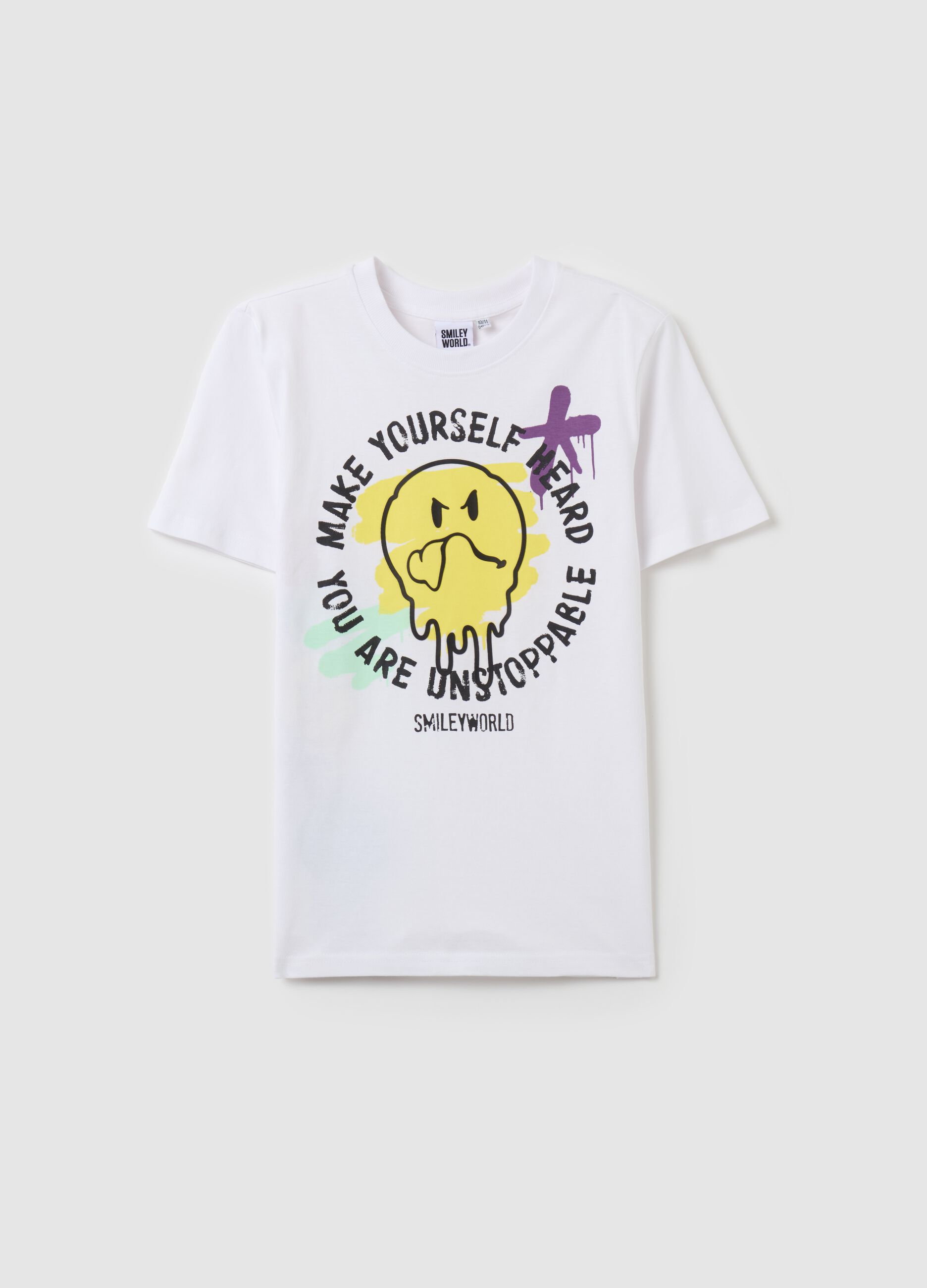 T-shirt in cotone stampa SMILEYWORLD®