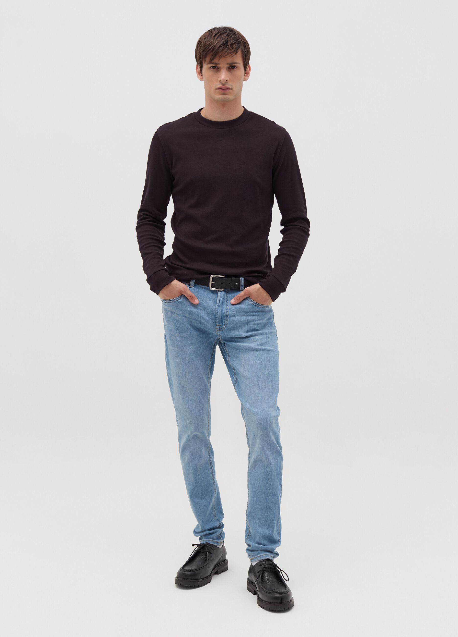 Super-skinny-fit jeans with fading